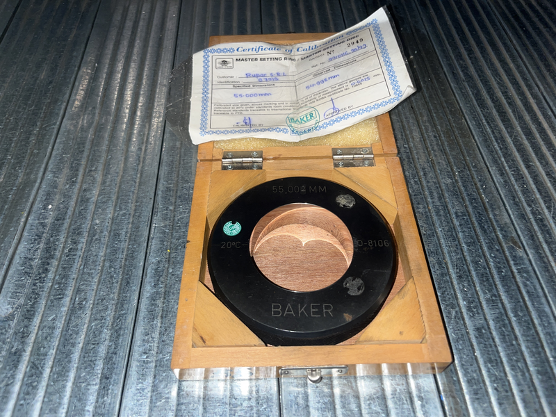 Master setting ring specified dimension 55.000 mm 0-8106
