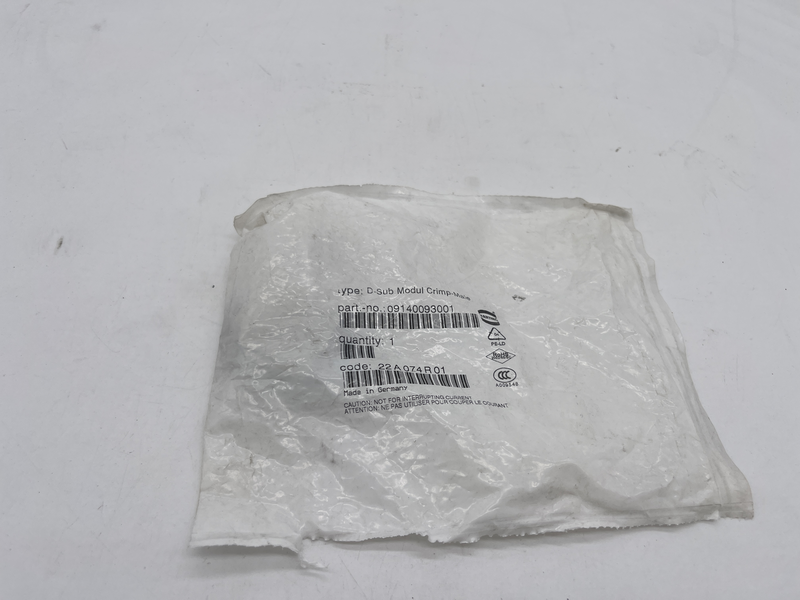 D-sub modul crimp-male 09140093001