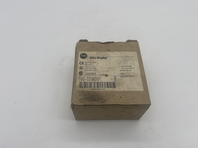 Contattore 110v50:60hz 3 Main poles 100-c23kd01