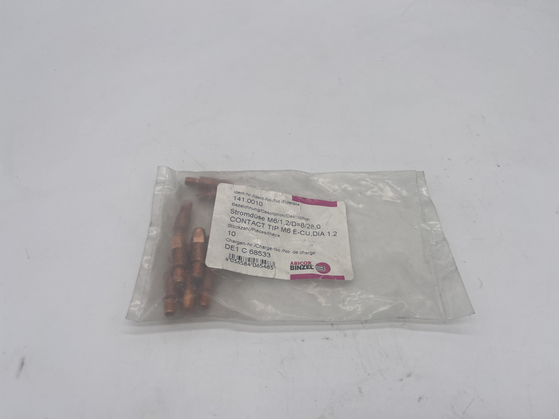Confezione da 10 pezzi contact tip m6 141.0010