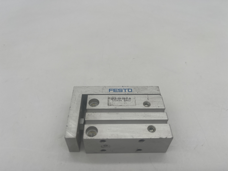Sls-10-20-p-a Stroke [mm], 20. Piston diameter, 10 mm. Operating mode actuator unit, Joch. Dampening, P: Elastic silencer rings / plates double-sided. 170494