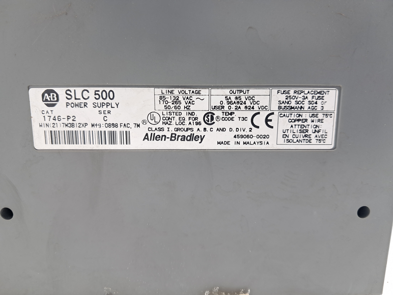 POWER SUPPLY SLC 500 10-SLOT RACK 1746-A10