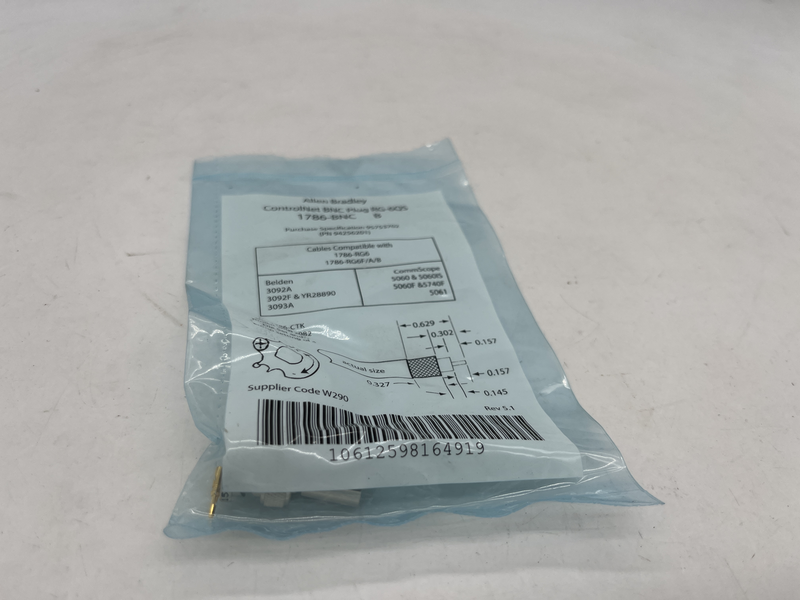 Controlnet bnc plug rg-6qs 1786-bnc