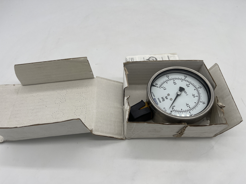 100mm Diameter Dual-Scale Pressure and Vacuum Gauge 188-986
