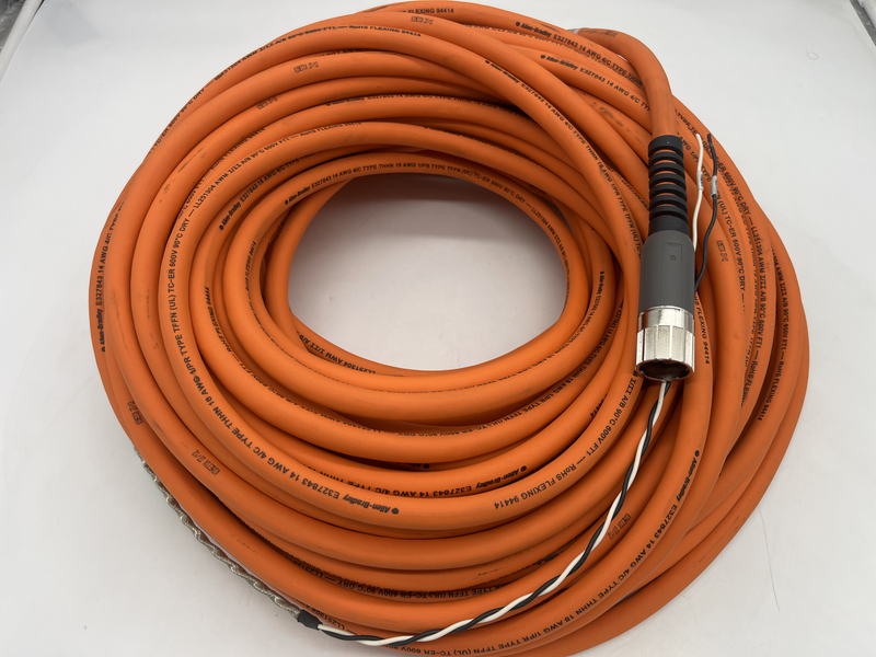 Motor Power With Brake Wires, SpeedTec DIN Connector, Drive-end, Flying-lead 40 metri 2090-cpbm7df-14af40