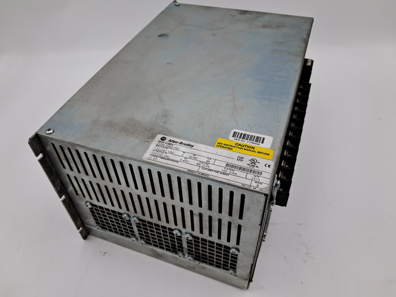 input volts: 120/240 VAC 3PH 50-60HZ 46FLA OUTPUT VOLTS: 120/240 VAC 0-400HZ 65 0-PK FLA CONT 150 0-PK FLA PEAK 2098-DSD-150