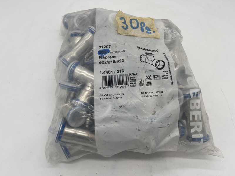 Giunto di raccordo per tubazioni, dimensioni: 50 mm (diametro), pressione operativa: 8 bar confezione da 10 pezzi 31207