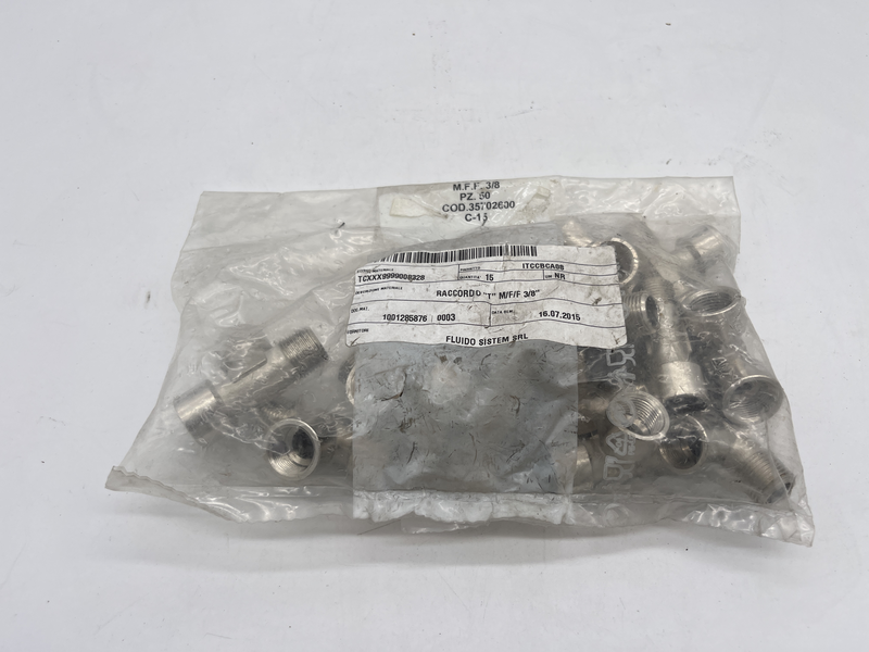Raccordo a t mff 3/8” confezione da 10 pezzi 35702600