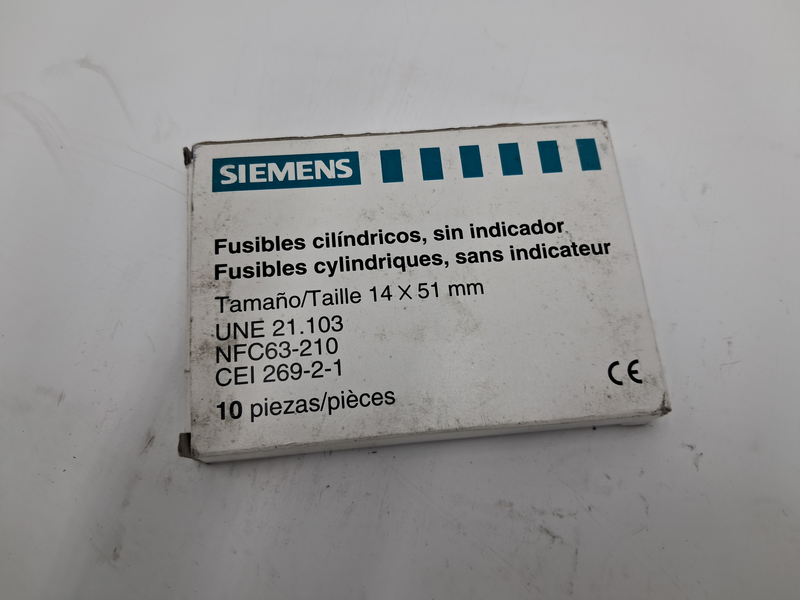 Fusibili Cilindrici, senza indicatore 14x51 confezione da 10 pezzi 3NW6 117-1
