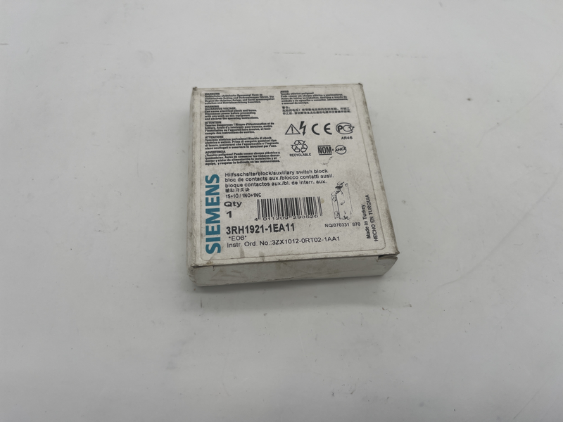 AUXILIARY SWITCH BLOCK 3RH1921-1EA11
