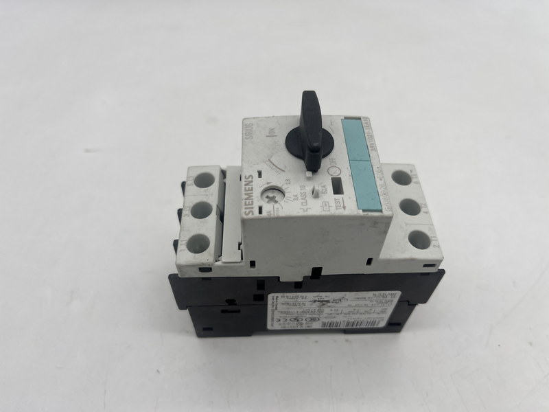 Interruttore automatico taglia S0 per protezione motore CLASSE 10 A sgancio 2,8...4 A sgancio cortocircuito 52 A 3rv1021-1ea10