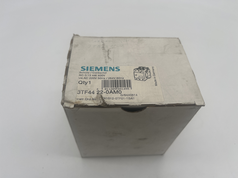 Contactor ac 3-15 kw 400v 3tf44 22-0am0