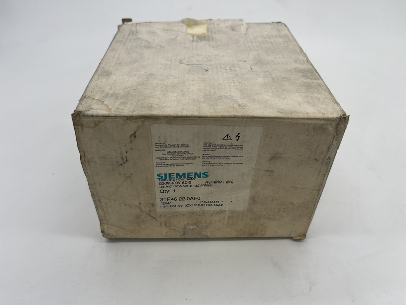 Contattore 22 kw 400v Ac 3 3tf46 22-0af0