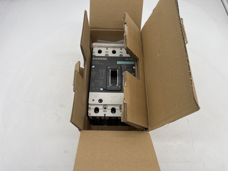 Circuit breaker 3 pole in 63a 55ka/415vac 3vl2706-1dc33-0aa0