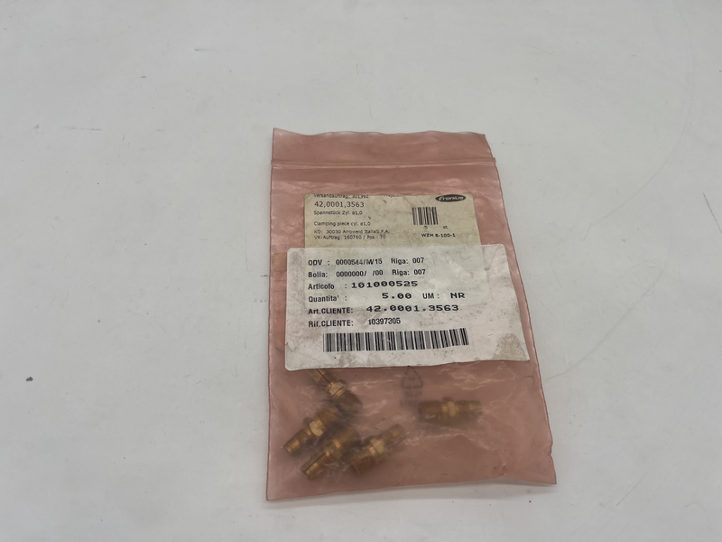 CLAMPING PLECE Pezzo di serraggio cilindrico �1.0 42,0001,3563