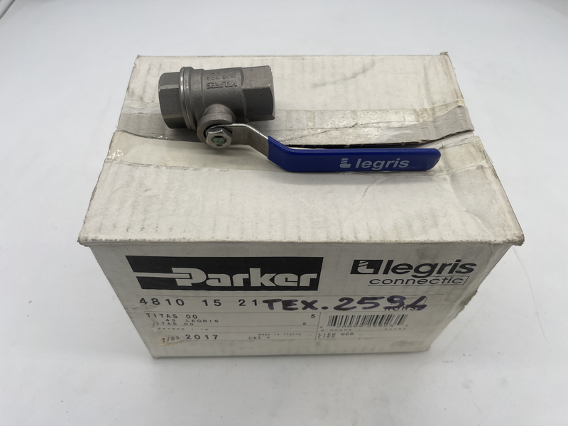 2/2 In-Line Ball Valve, Female BSPP Thread vendita al pezzo singolo 4810 15 21
