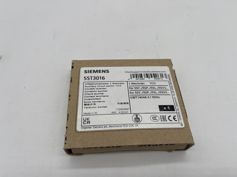Auxiliary contact switch 5st3016
