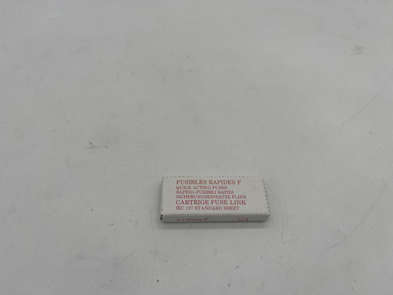 Fusibile cilindrico 5x20 12a confezione da 10 pezzi 5x20mm f 12a