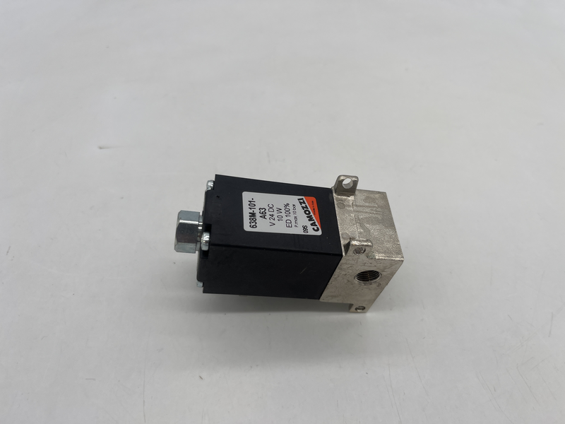 G 1/8, funzione 3/2, azionamento Solenoide/Molla, 24V cc 638m-101-a63