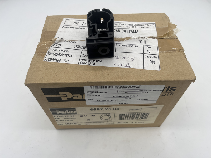 Clip per tubi Transair M8, � 25mm, 16bar confezione da 25 pezzi 6697 25 00