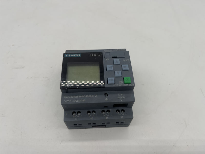 PLC MODULE AC/DC 24 V IN 8XAC/DC OUT 4XRELAY/10 A 6ED10521HB000BA8