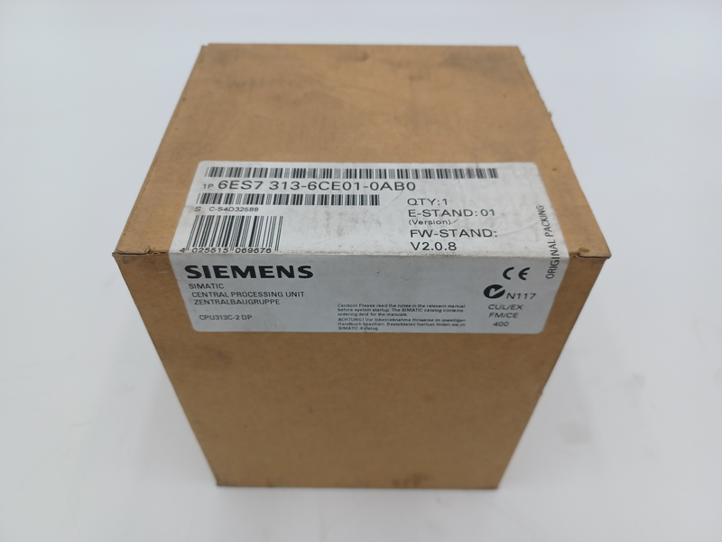 SIMATIC S7-300, CPU 313C-2DP COMPACT CPU WITH MPI, 16 DI/16 DO, 3 FAST COUNTERS (30 KHZ), INTEGRATED DP INTERFACE, INTEGRATED 24V DC POWER SUPPLY 6ES7 313-6CE01-0AB0