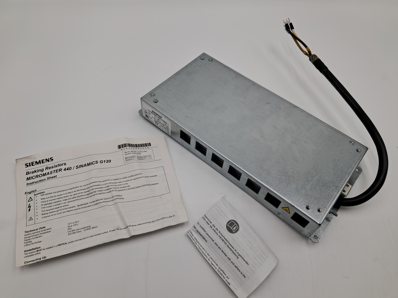 Breaking Resistor, IP 20 4.0 kW / 160 Ohm Weight: 1.8 kg 6SL3201-0BE12-0AA0