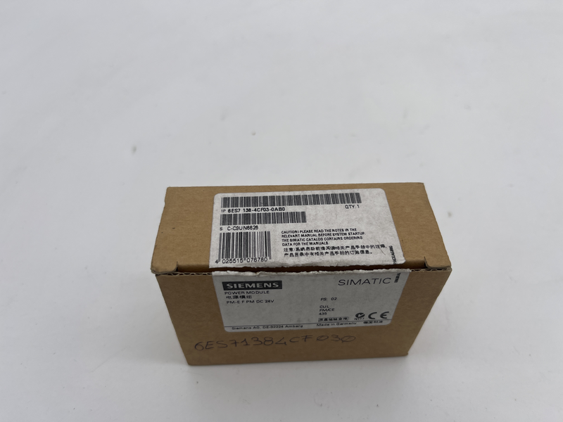 Power module simatic 6es7 138-4cf03-0ab0