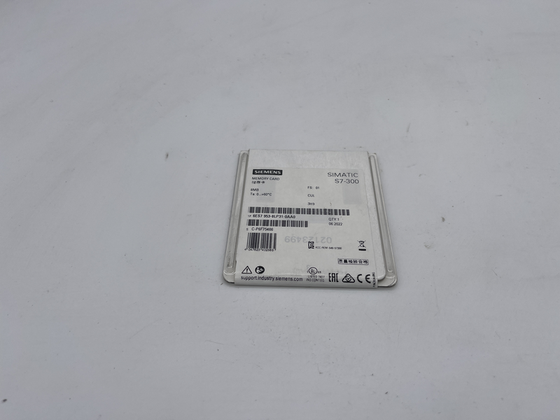 Memory card 8 mb 6es7 953-8lp31-0aa0