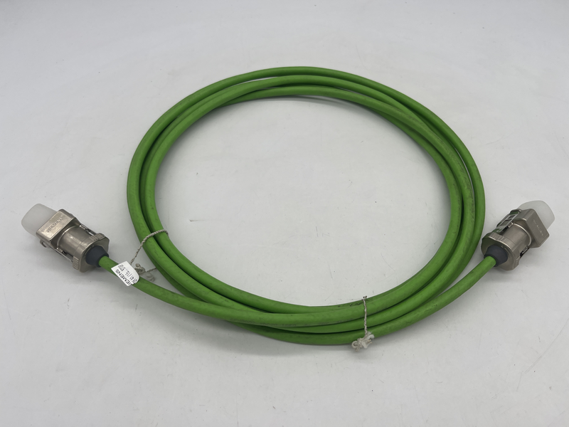 4 M, 30 V, RJ45/RJ45, RAL 6018 Green, Polyurethane, Pre-Assembled Signal Cable for SINAMICS Drive CLiQ DME20/Cabinet Bushing 6fx8002-2dc20-1ae0