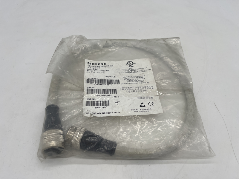 Energy Connecting cable 7/8”-180/7/8”-180 lunghezza 0,5 metri 6xv1822-5be50