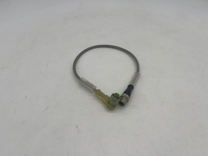Actuator Cables M12 MALE 0 / M12 FEMALE 90 LED, PUR 3X0.34 GRAY, UL/CSA, drag ch 0.3m 7000-40321-2330030