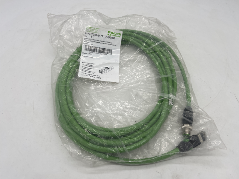 M12 male 0^ shielded ethernet pur 2x2xawg 22 shielded 5 metri 7000-44711-7960500