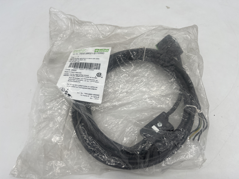 Msud double valve form a 18mm with cable pvc-jz 4x0,75 black 3 metri 7000-58021-6170300