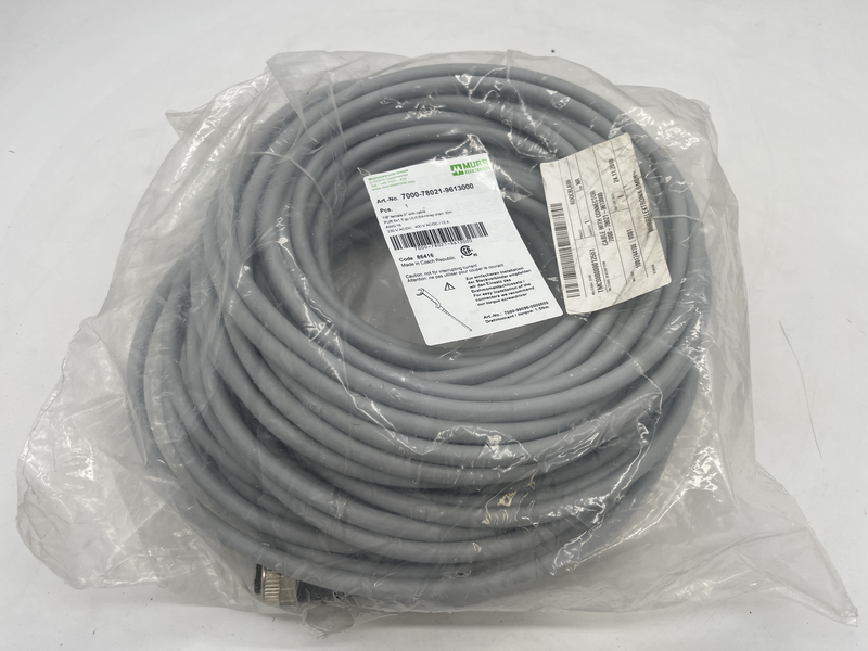 Cavo di alimentazione 7/8” female 0* with cable pur 5x1.5 gy ul/csa+drag chain 30 metri 7000-78021-9613000