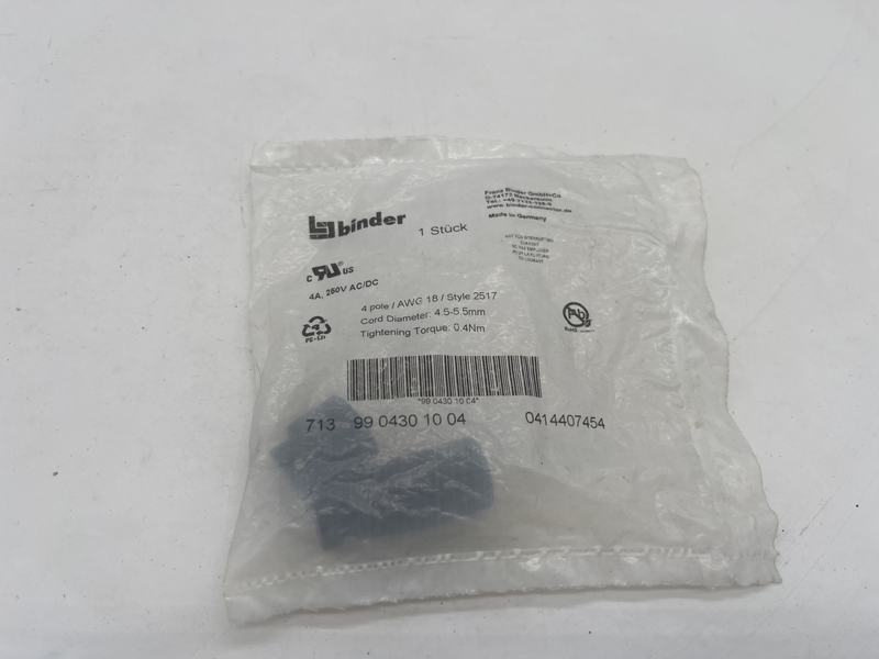 Connettore cavo femmina m12 713 99 0430 10 04