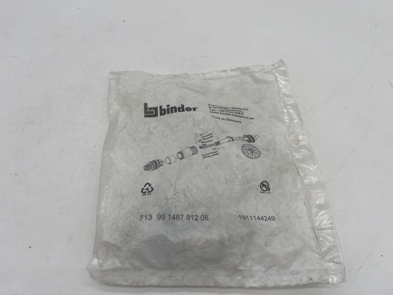 Connettore circolare binder, maschio, serie 713, M12, 8 poli 713 99 1487 812 08
