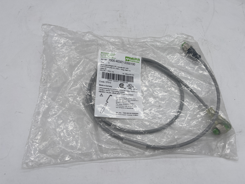 Cavo m12 male straight female m12 straight 1 metro 7999-40321-2330100