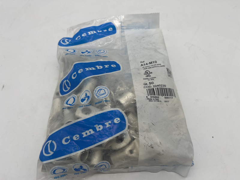 70 sqmm 1/0-2/0 awg confezione da 50 pezzi A14-m10