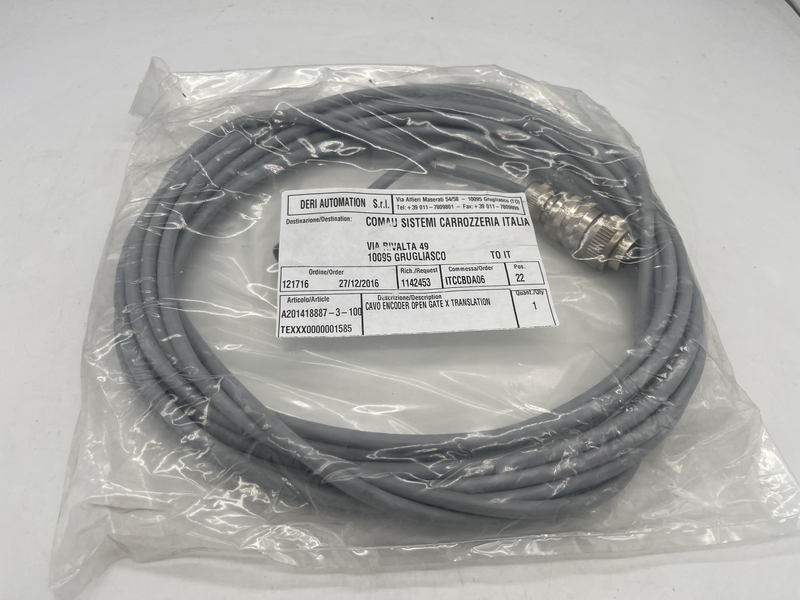 Cavo Encoder open gate x translation mil…m23 posa mobile 10 metri A201418887-3-100