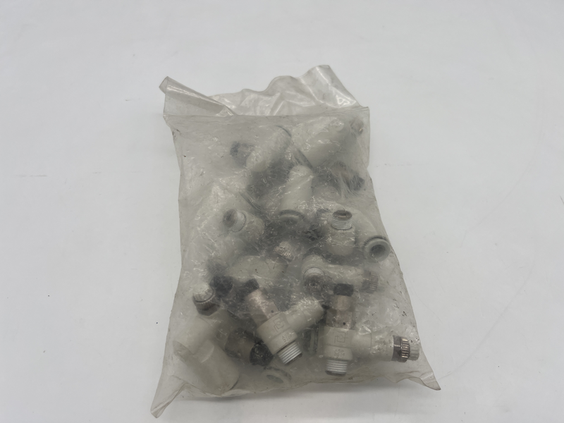 Regolatore di flusso�SMC�serie�ASP, ingresso R 1/8 Maschio, uscita tubo 6mm confezione da 10 pezzi ASP 33OF