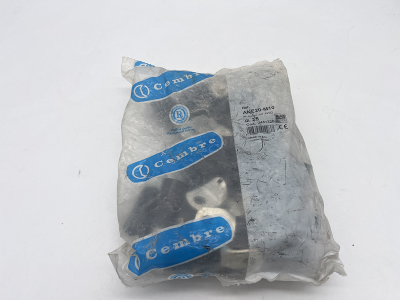 95 sqmm 3/0 awg confezione da 25 pezzi Ane20-m10