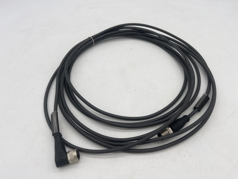 Cavi del sensore non schermati ; Cavo, numero conduttori: 4. 3 ; Collegamento 1: M12x1-Presa, ad angolo, A-codificato. M5x0,5-Presa, ad angolo BCC m425-m414-3a-304-px0434-050