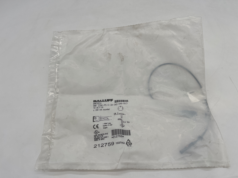 10-30VDC <200MA MONTED SENSORE CAMPO MAGNETICO BMF 235K-PS-C-2A-SA2-S49-00,3