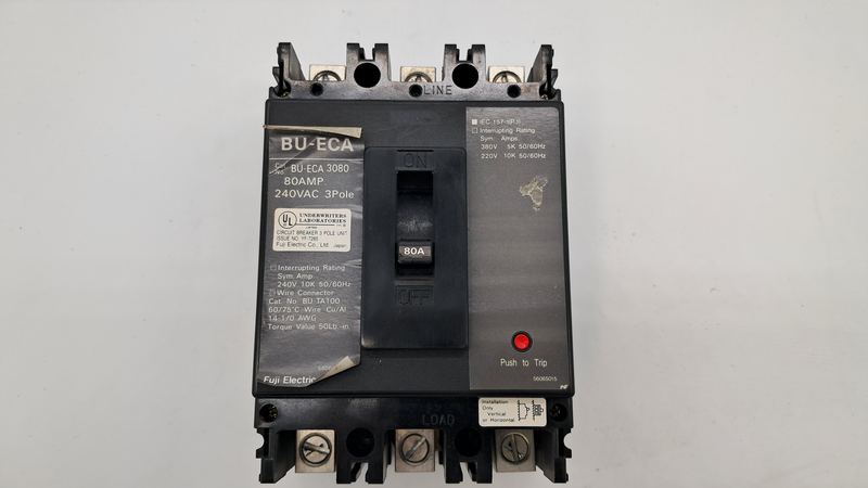 BU-ECA 3080 80AMP 240VAC 3Pole BU-ECA 3080