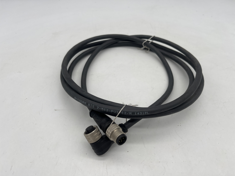 M12x1-Female, angled, 8-pin, A-coded · M12x1-Male, straight, 8-pin, A-coded 2 metri Bccoorm bis z-502-pu1-02/m