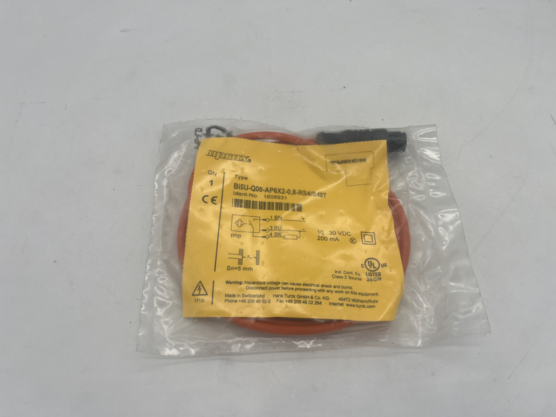 Inductive sensor Bi5u-q08-ap6x2-0,8-rs4/s487