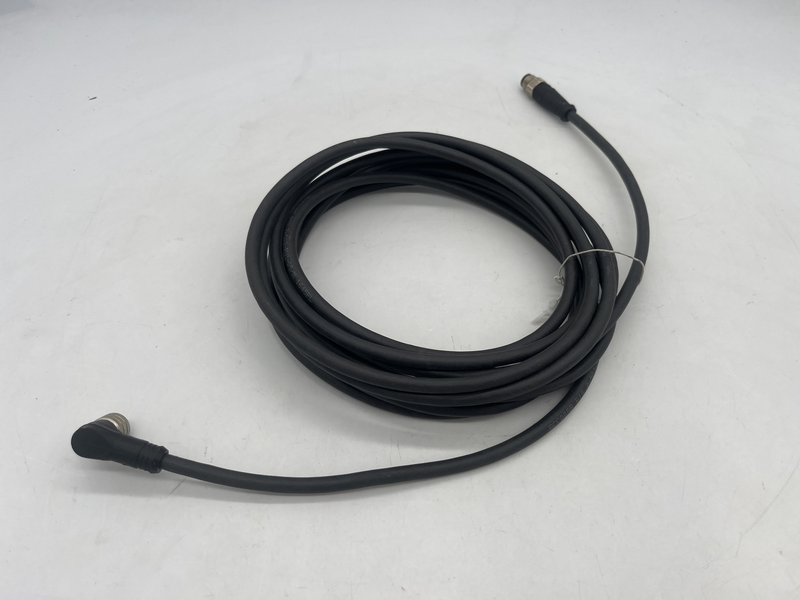 Collegamento 2, M12x1-Connettore, diritto, 8-poli, A-codificato ; Cavo, PUR schermato nero, 5 m, adatto per catene portacavi Bis z-502-pu1-05/m