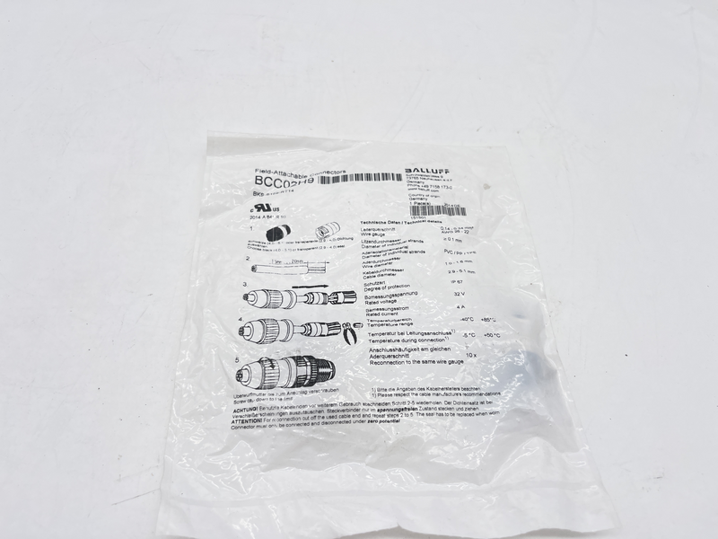Connettore m12 Bks-s109-rt14