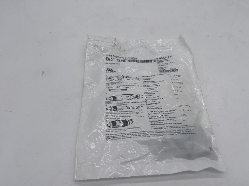Field attachable connector Bks-s113-rt13